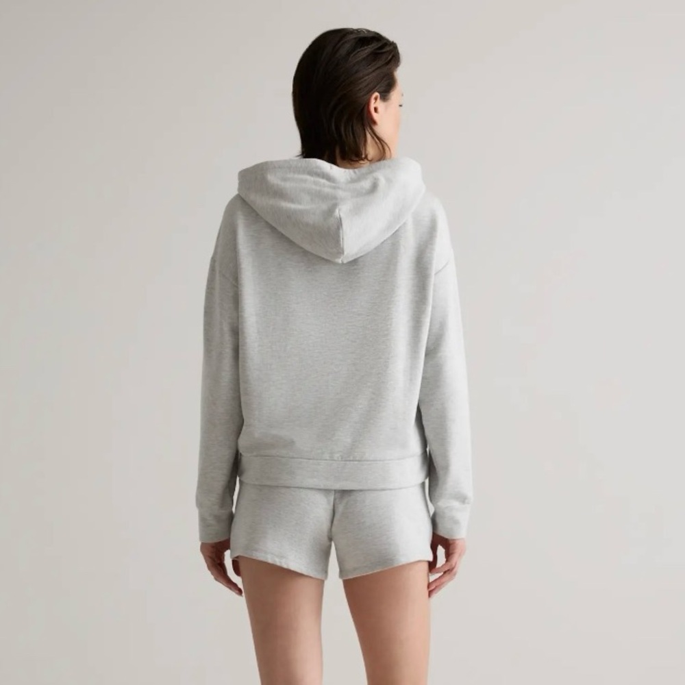 Quince Supersoft Fleece Hoodie & Wide Leg Pants (set), small - Picture 3 of 14